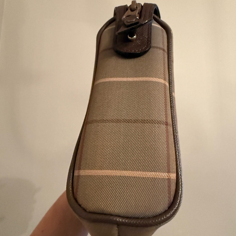 Vintage Burberrys Nova Check Canvas & Leather Clutch Bag Small Handbag - Picture 3 of 12